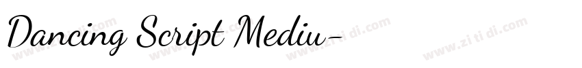 Dancing Script Mediu字体转换